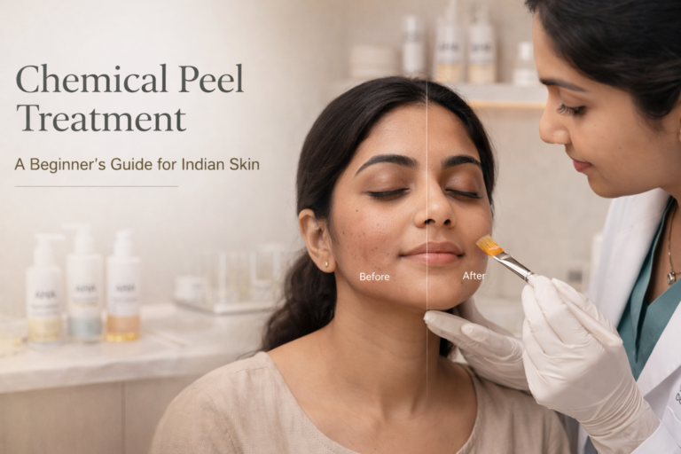Chemical peel treatment: before and after